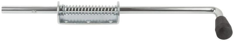 Засов пружинный накладной круглый ригель 400мм 66700