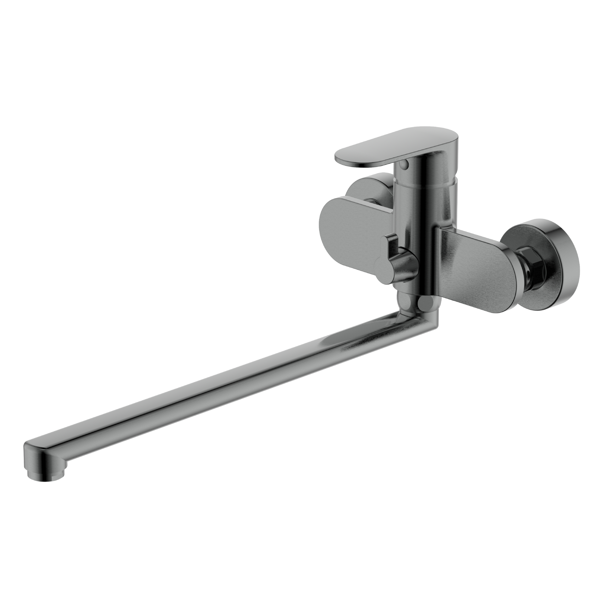 Смеситель Aquatek НИКА для ванны с длинным изливом AQ1842BGM    оружейная сталь