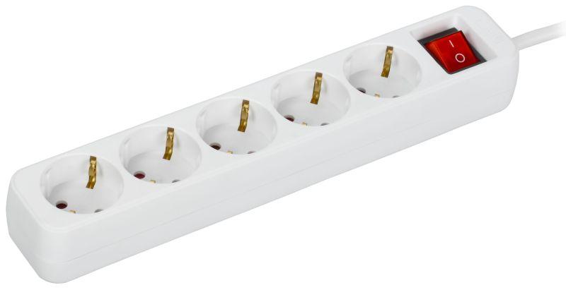 Удлинитель 5х3м 16А У05К ПВС 3х1.5 бел. UMA IEK UM-YP10-16-05-03-ZK-K01