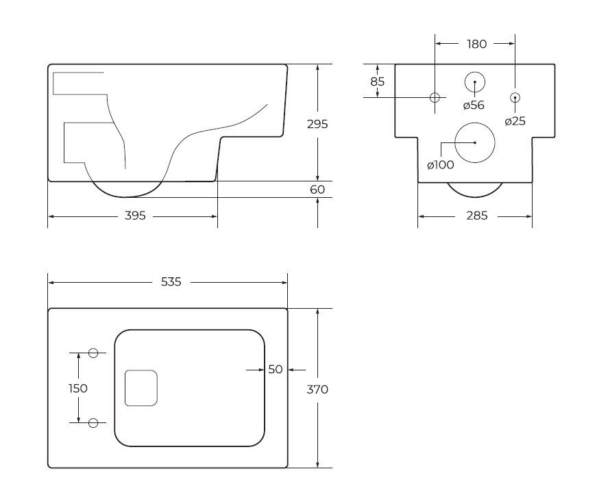 Комплект 4 в 1 Унитаз подвесной Cezares CADRO CZR-4823-CHR с сиденьем CZR-4823-SC + Система инсталляции для унитазов BelBagno BB002-80  с кнопкой смыва BB010-MR-CHROME