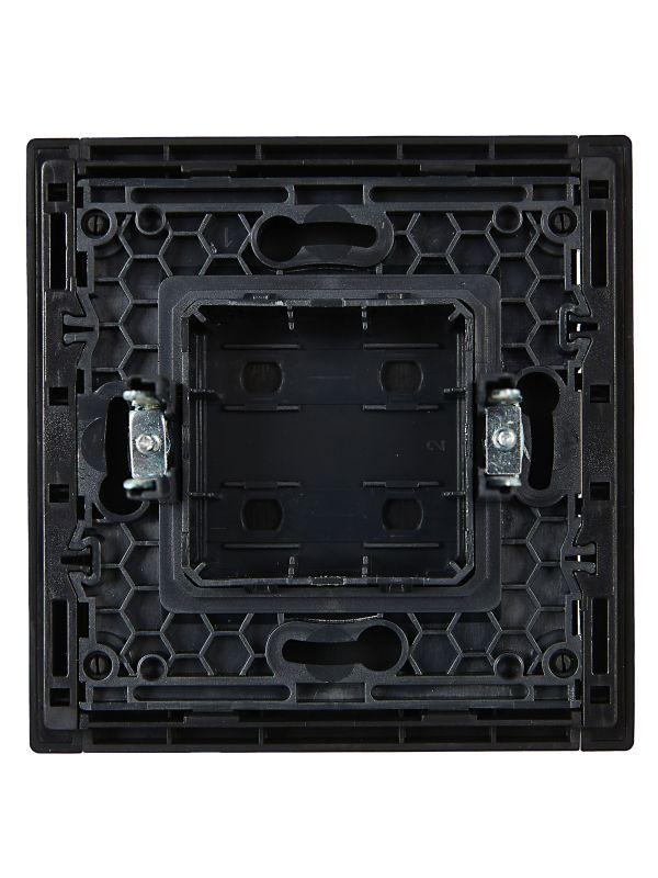 Заглушка с суппортом FORTE&PIANO FP141 черн. IEK FP-PL10-K02