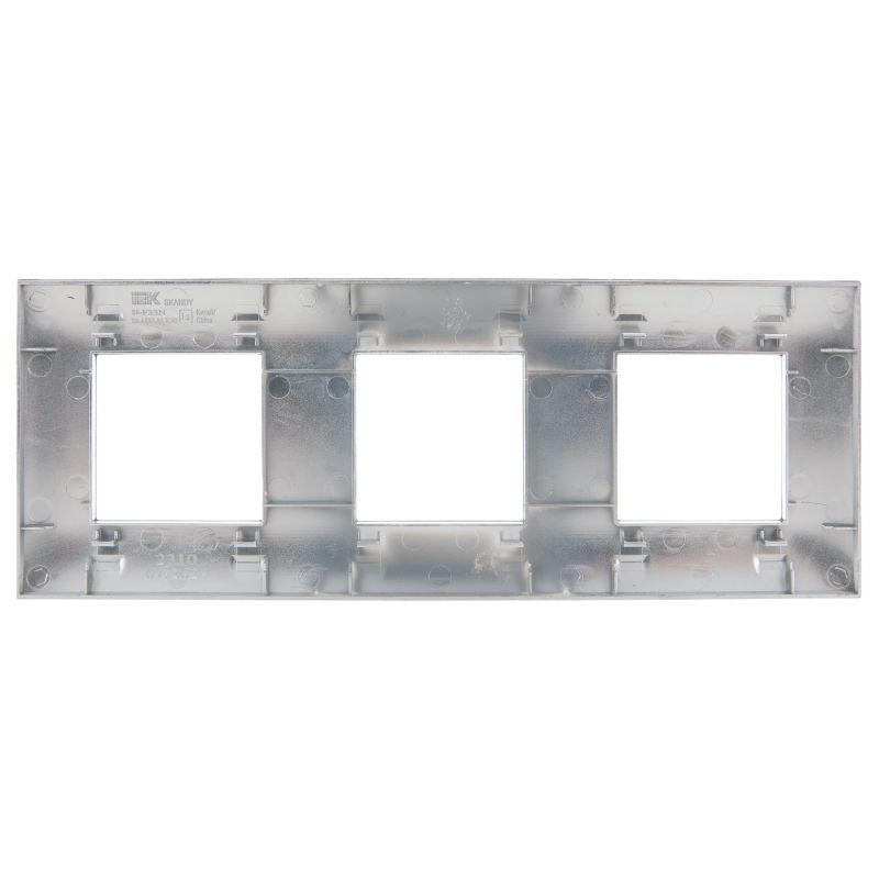 Рамка 3-м SKANDY SK-F33N металл никель IEK SK-M32-M-K50