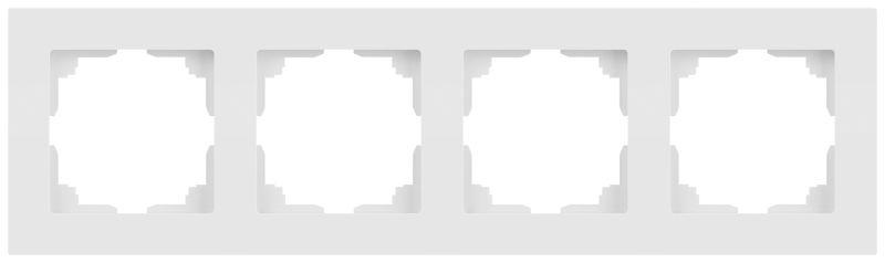 Рамка 4-м СП Accent 6-504-01М бел. матов. Intro Б0063759