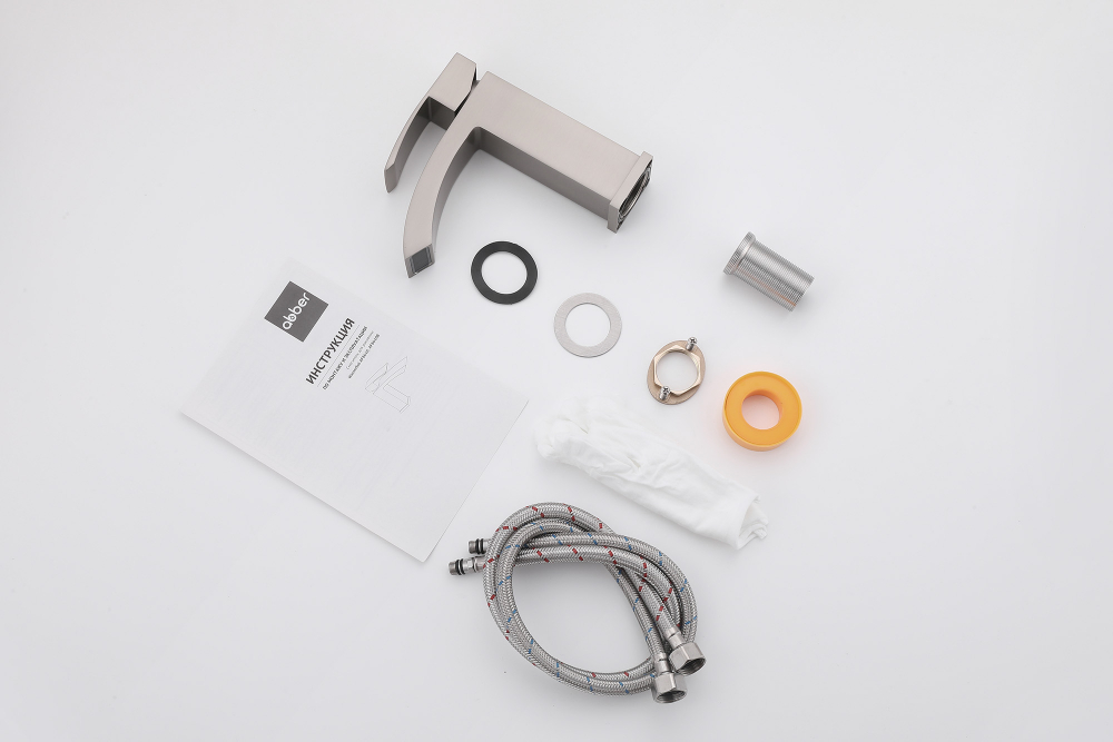 Смеситель ABBER Wasserfall AF8610SP для раковины, сатин