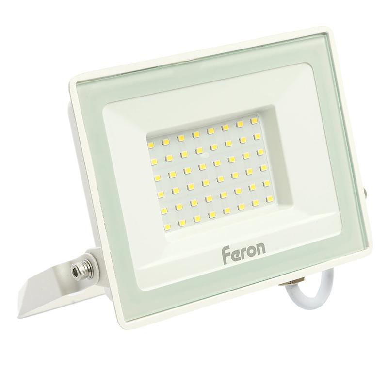 Прожектор светодиодный 2835 SMD 50Вт 6400К IP65 AC230В/50Гц бел. LL-921 FERON 29498