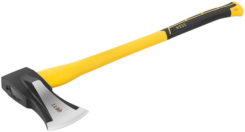 Топор-колун "ушастый" кованый 800мм 3000г фибергласовая длинная ручка FIT 46176