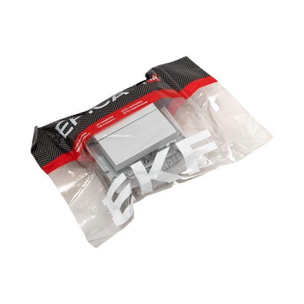 Выключатель кнопочный 2-кл. СП Эпика механизм алюм. EKF UP1-SWA-23