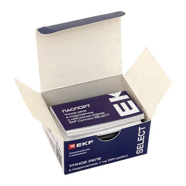 Реле умное в подрозетник 3-канальное Zigbee Connect Select с нейтралью EKF ssh-3g-zb