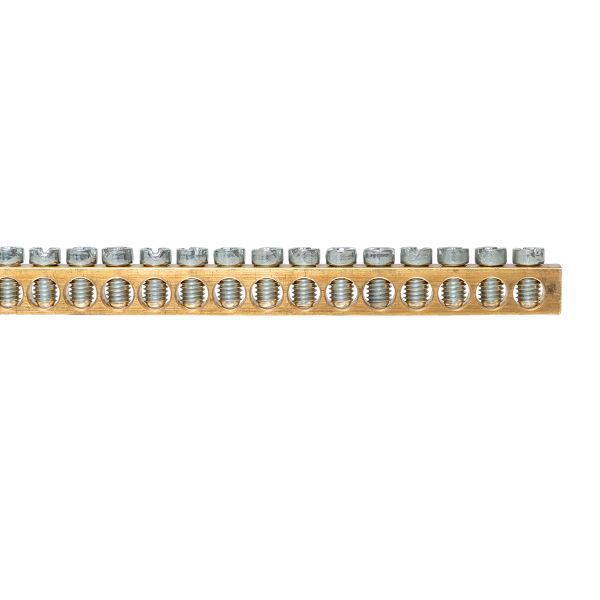 Шина PEN "ноль-земля" (6х9 мм) 1м 140 отв. для щитов Nova Unix Unix65 EKF nv-k140