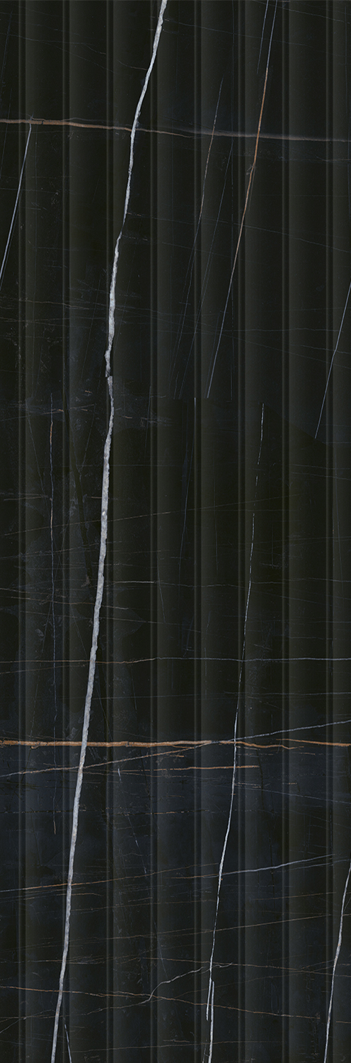 Плитка Греппи черный структура 40х120, 14035R