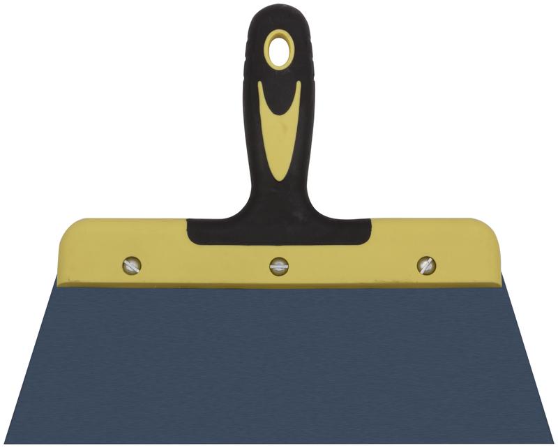 Шпатель фасадный "Мастер" пружинная колоризованная сталь двухкомпонентн. ручка плоский 250мм FIT 06463