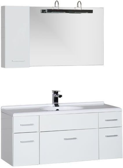 Комплект мебели Aquanet Данте 110 R белый (1 навесной шкафчик)