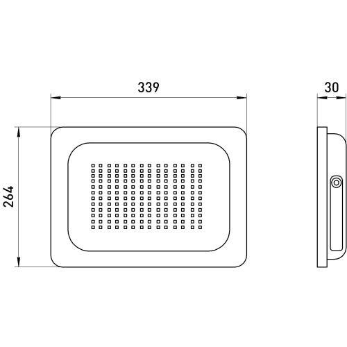 Прожектор светодиодный LPR-023-0-40K-200 200Вт 4000К IP65 20000лм Д 120град. черн. Эра Б0067747