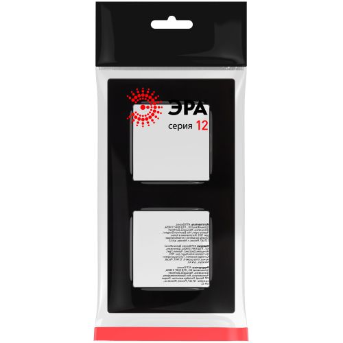 Рамка 2-м 12-5202-06 Классик черн. Эра Б0067723