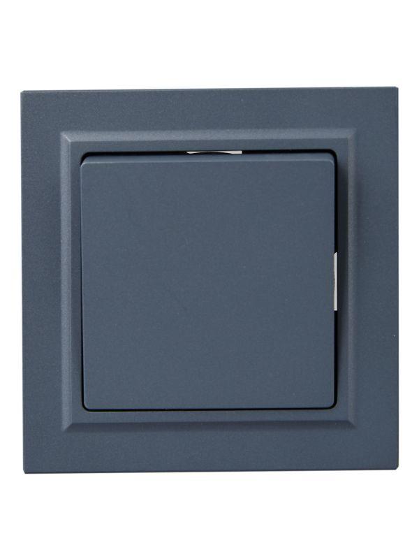 Выключатель 1-кл. СП BRITE ВСР10-1-0-БрМ 10А в сборе маренго IEK BR-V10-0-10-K35-F