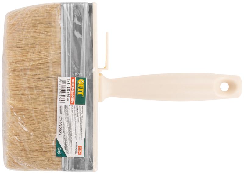 Макловица натуральная светлая щетина пластиковый корпус "мини" 50х150мм FIT 01654