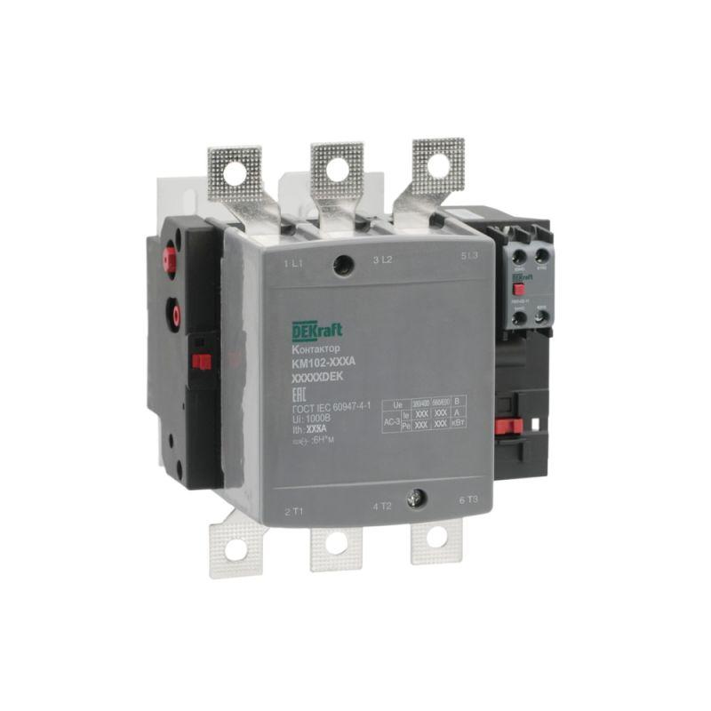 Контактор 225А 380В АС АС3 АС4 1НО+1НЗ КМ-102 DEKraft 21956DEK