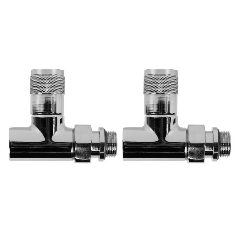 Набор дизайн-вентилей PIANO прямой 1/2дюйм хром Royal Thermo НС-1161360