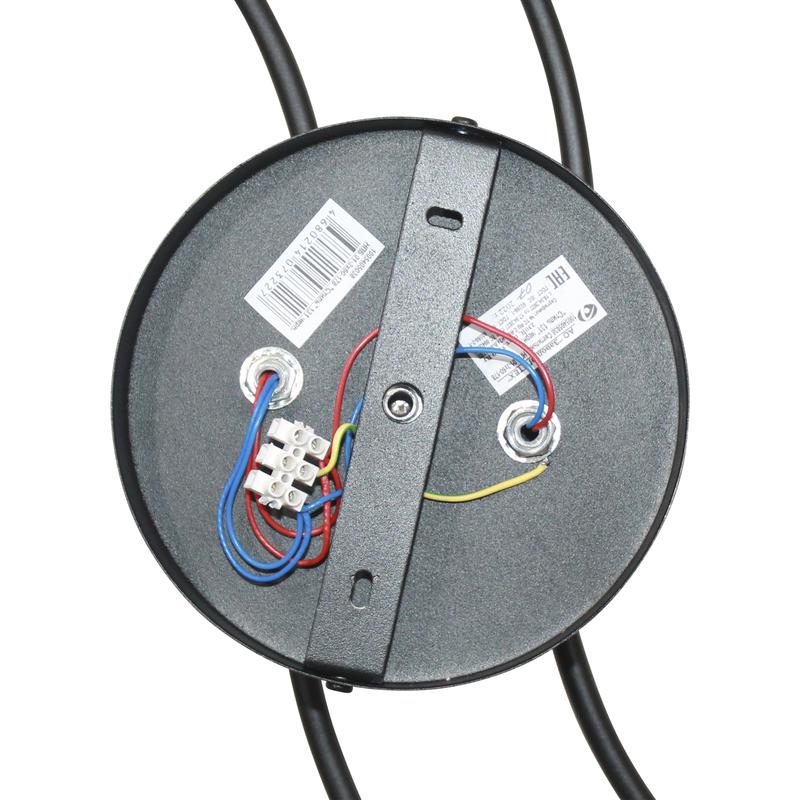 Светильник "Стиль" 131 (Плафон 8498) НПБ 01-3х60-178 Е27 (ИМ) потолочный черн. Элетех 1005405038