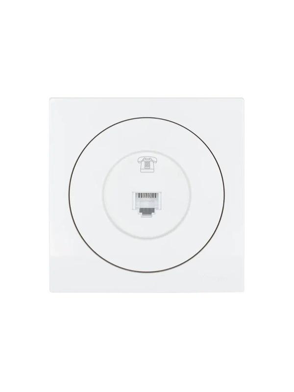 Розетка телефонная СП OSEN RJ11 евро механизм белая LEZARD 743-0288-137