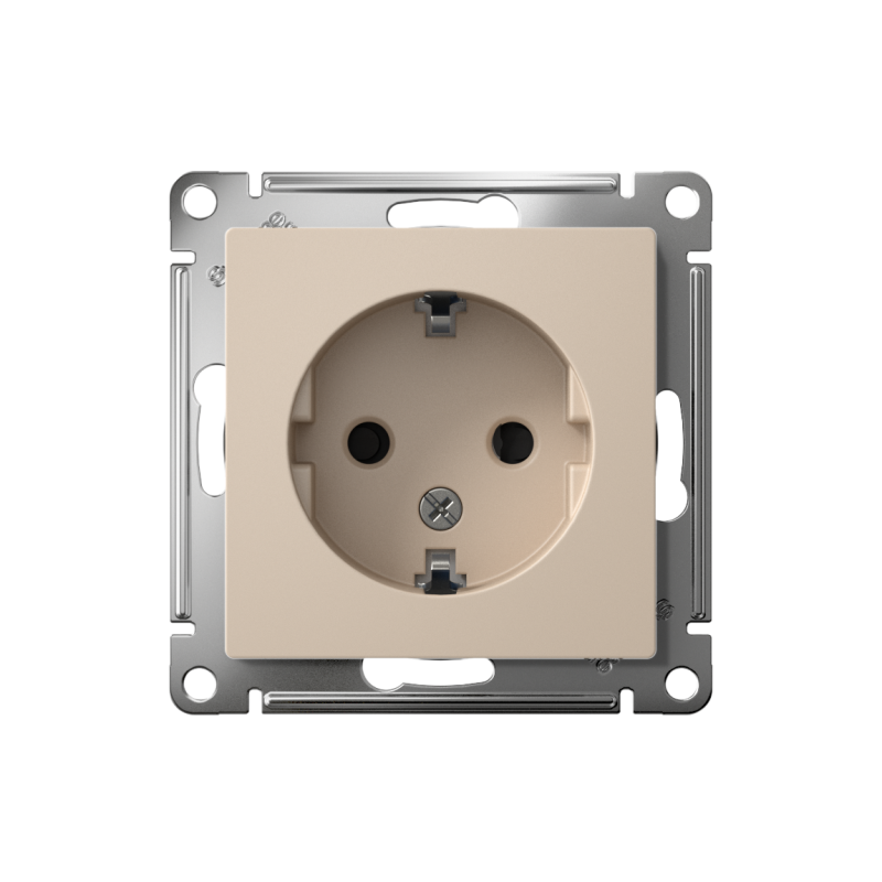 Розетка AtlasDesign 16А с заземл. защ. шторки механизм песочн. SE ATN001245