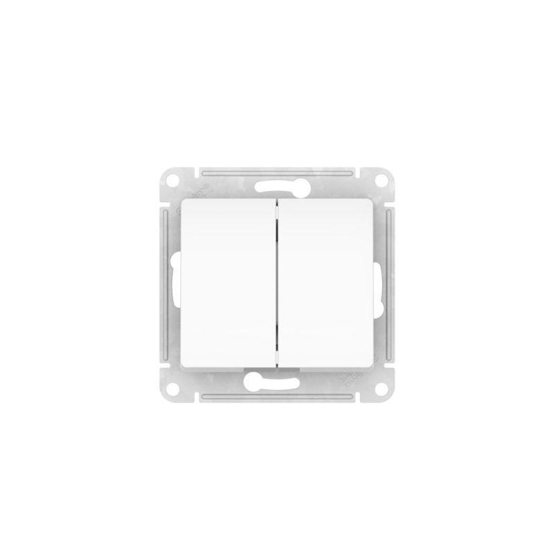 Переключатель 2-кл. Glossa (сх. 6/2) 10AX быстрозажим. клем. механизм бел. SE GSL000165S