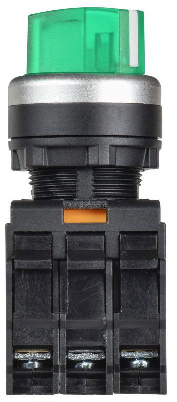 Переключатель 2 полож. 1НО+1НЗ с подсветкой зел. MASTER IEK MI-SW60-11XD-3-14-2-K06