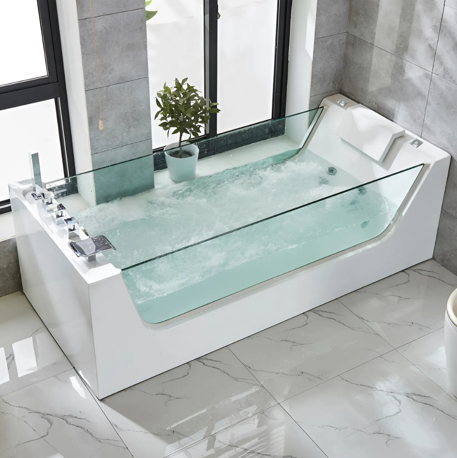 Ванна C-453A акриловая гидромассажная Ceruttispa (1800x800x580)