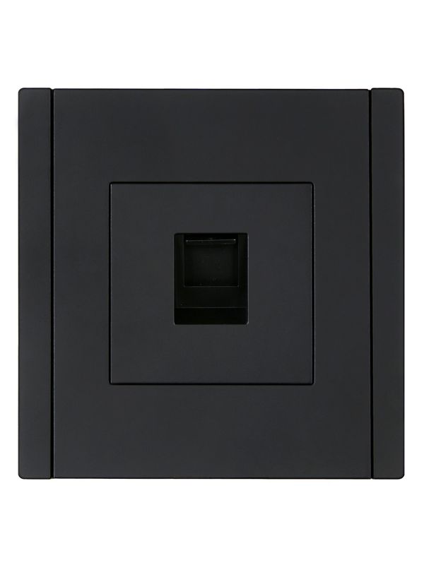 Розетка компьютерная RJ45 кат.5E FORTE&PIANO FP132 черн. IEK FP-K10-1-K02