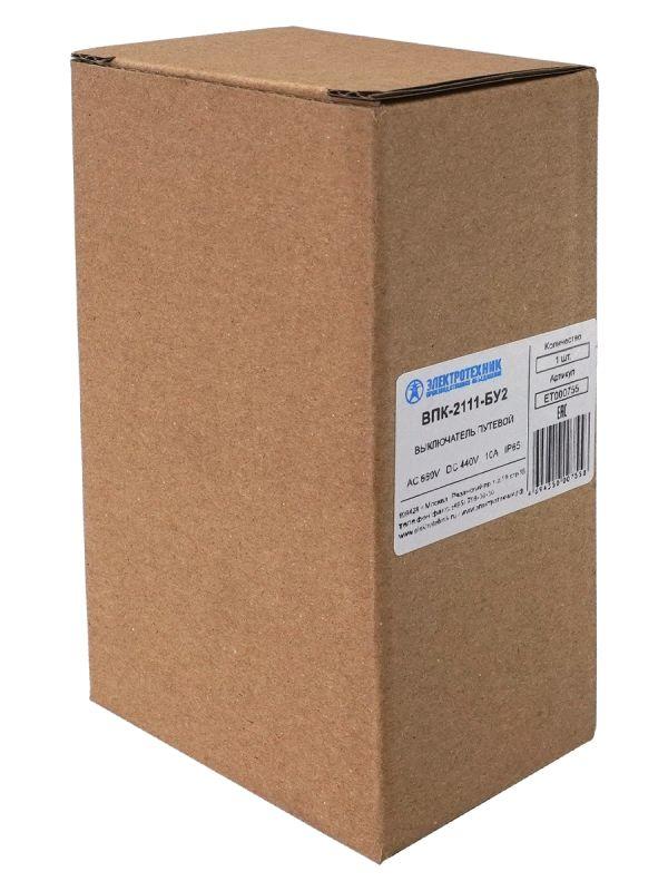 Выключатель путевой конечный ВПК 2111 10A толкатель с роликом Электротехник ET000755