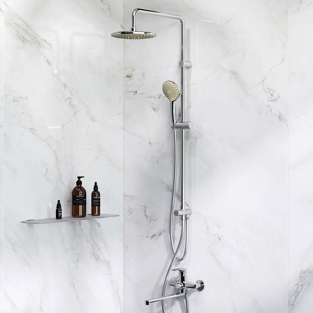 F40890A94 Набор Gem: душевая система, смеситель для ванны/душа излив 320 мм, хром, шт.