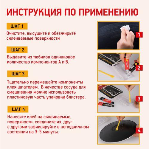 Клей эпоксидный SEBL1-36 2х18мл туба (блист.2шт) СИЛА Б0066749