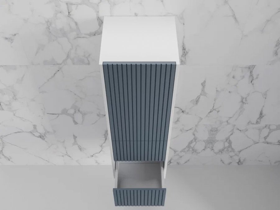 Пенал «Стокгольм» 36 см подвесной 2 ящика графит софт