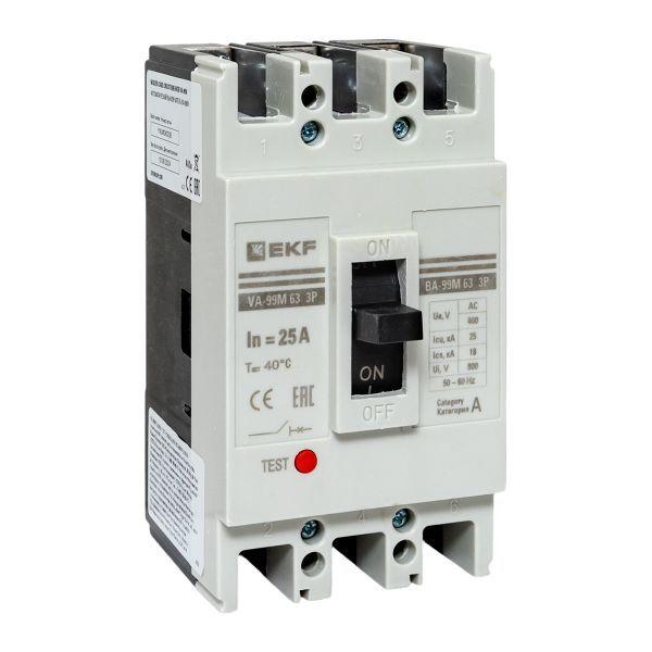 Выключатель автоматический 3п 63/25А 25кА ВА-99М PROxima EKF mccb99-63-25m