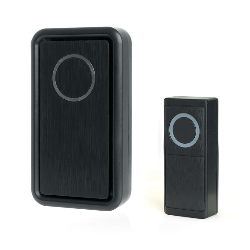 Звонок электрический дверной (18 мелодий) черн. E-379 FERON 41436