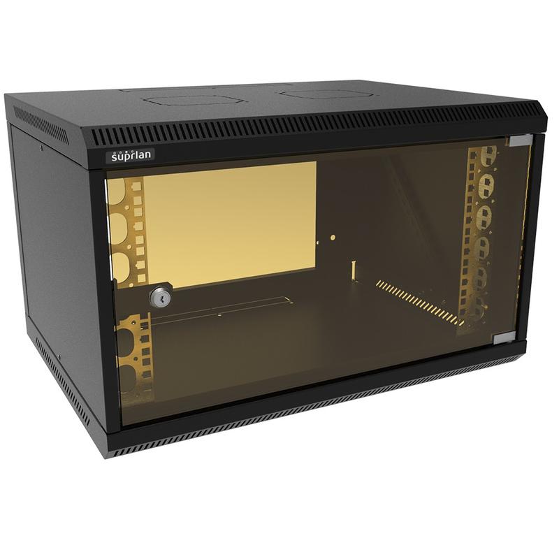 Шкаф телекоммуникационный настенный ТВЛ-6U-600-450-СР-9005 SUPRLAN 05-1063-B