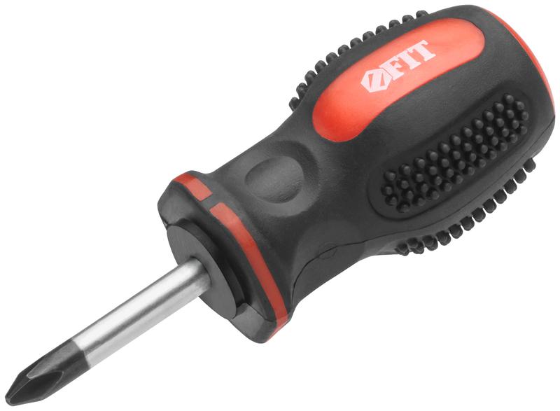 Отвертка "Универсал" CrV сталь прорезиненная ручка профи 6х38мм РН2 FIT 55112