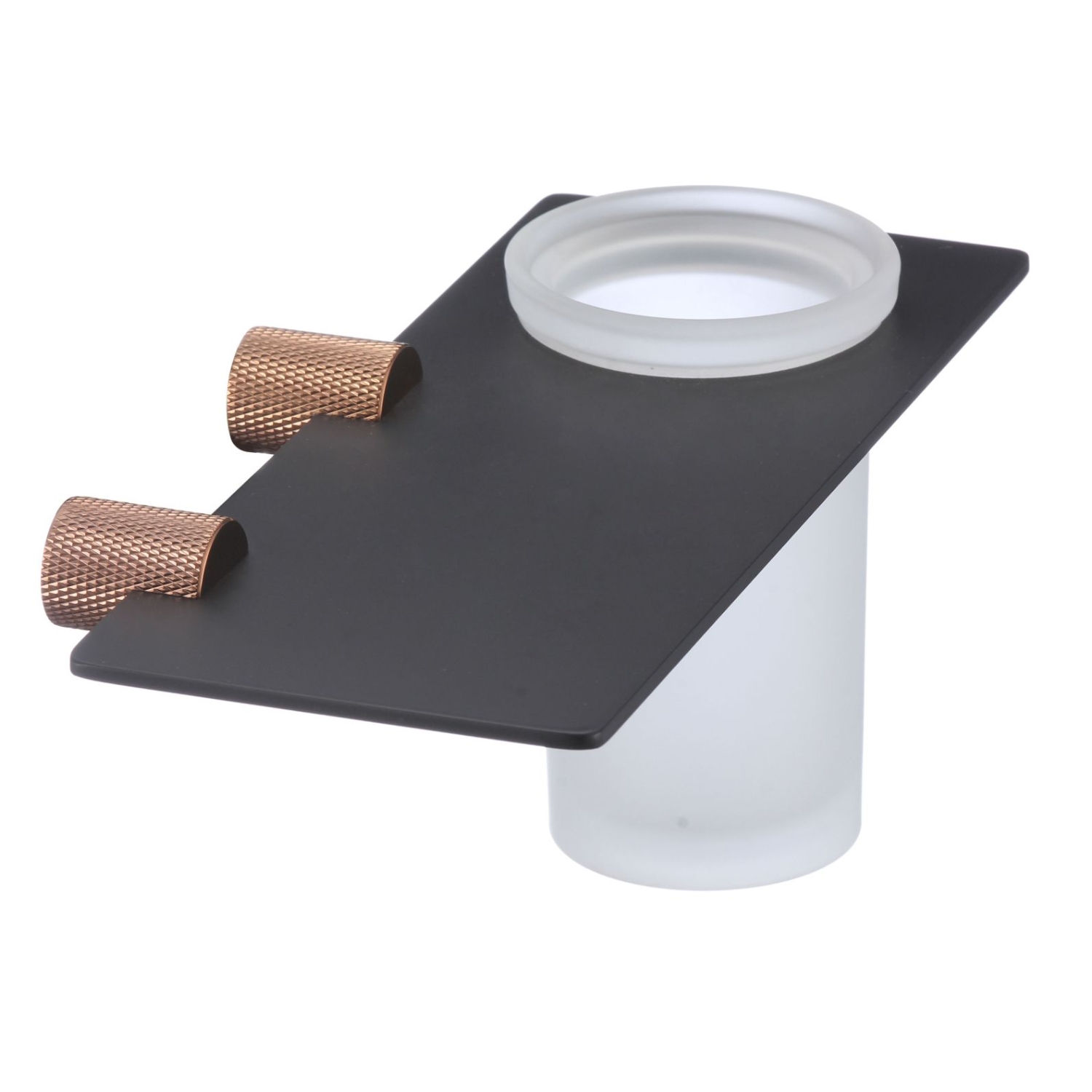 Стакан для ванной комнаты Savol S-002158HD, черный/бронза