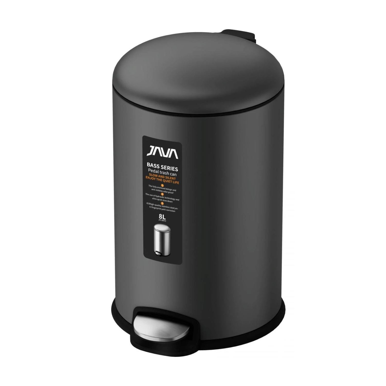 Ведро с микролифтом JAVA S-885-8Q, 8 литров
