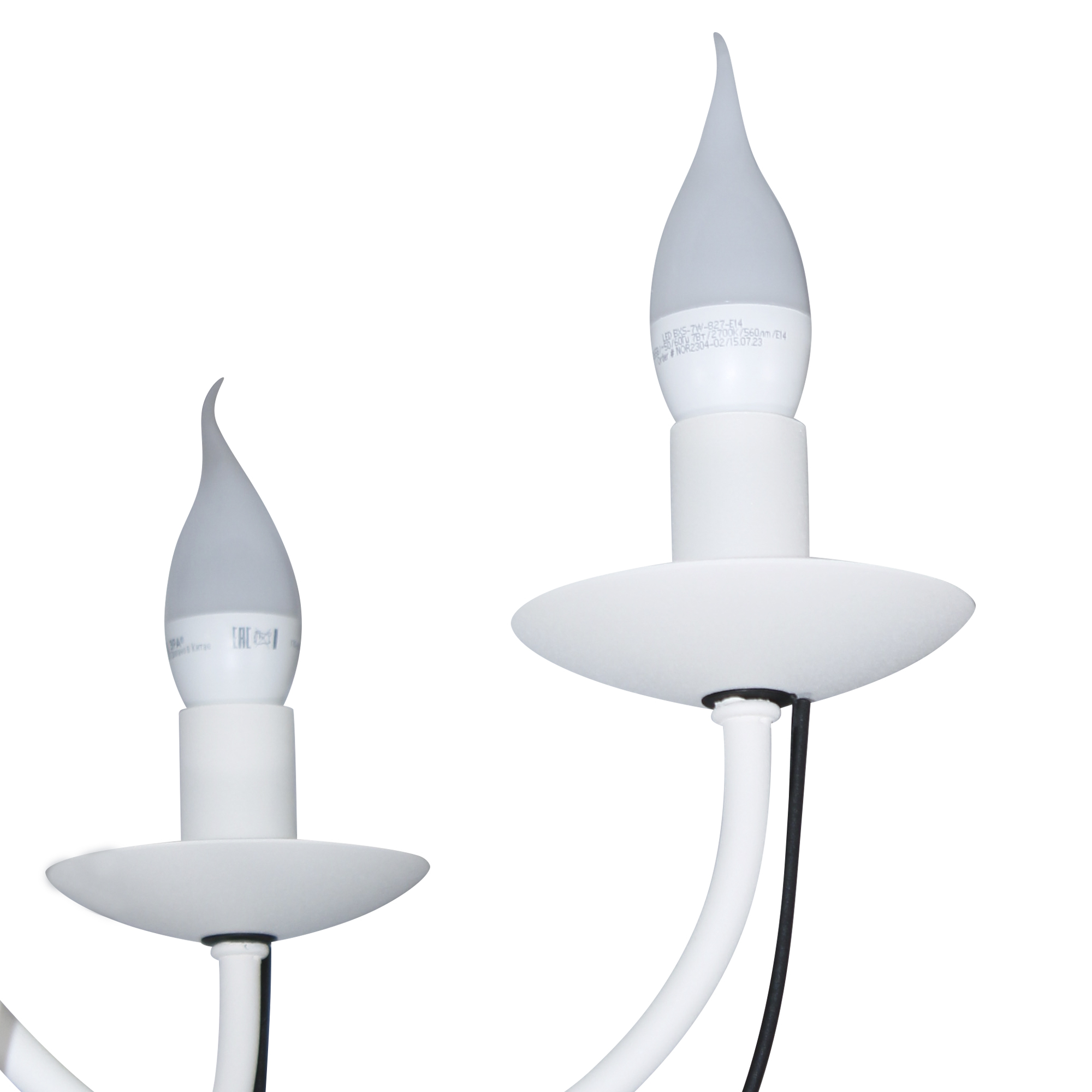 Светильник подвесной Астра 261 бел.муар. черн.муар. НСБ 01-6х60-106 Е14