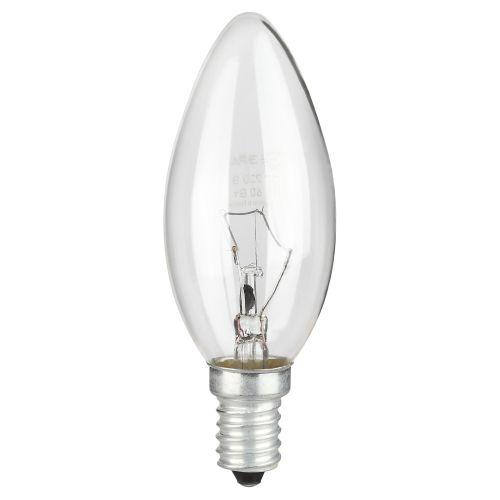 Лампа накаливания B36 40Вт свеча прозрачная E14/E14 230В Эра Б0066509