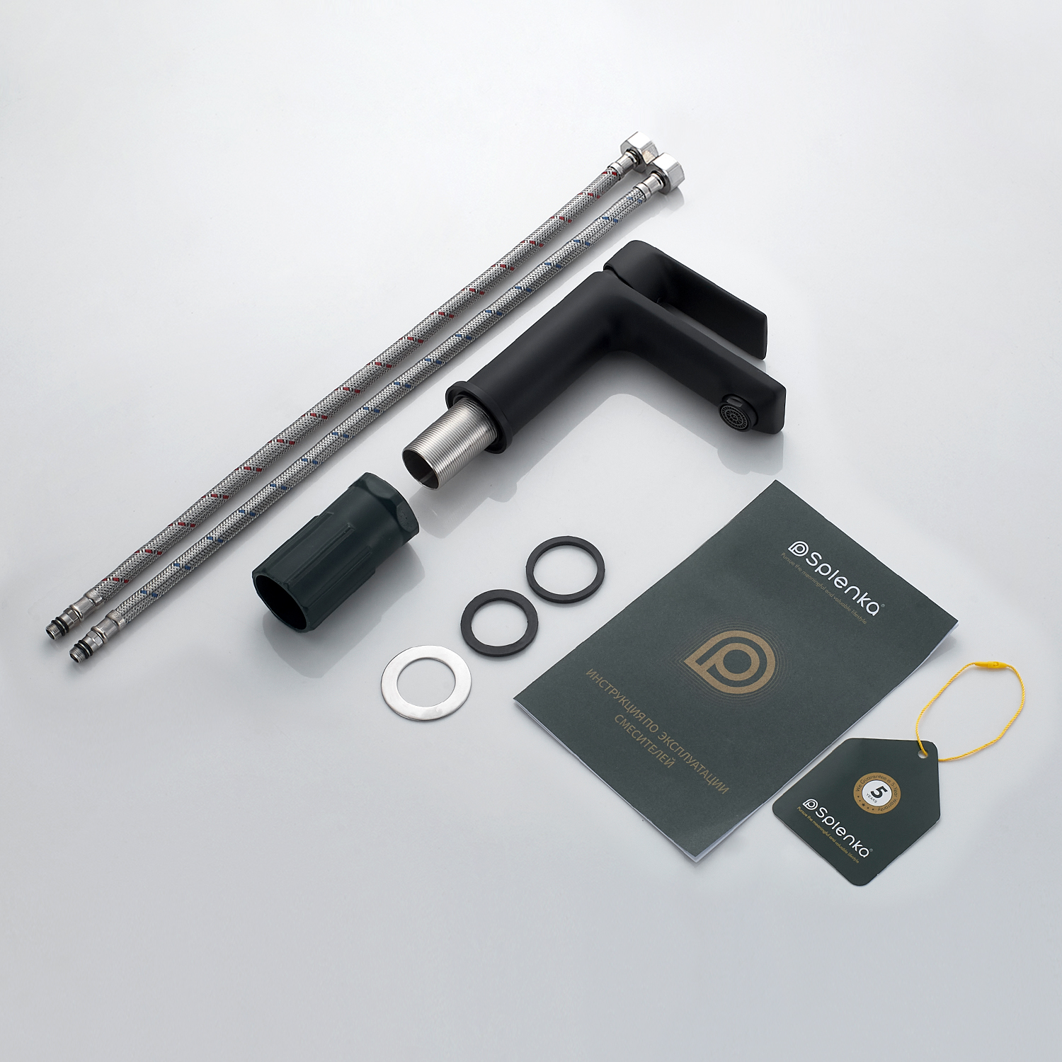 Смеситель для раковины Splenka S05.10.06, черный