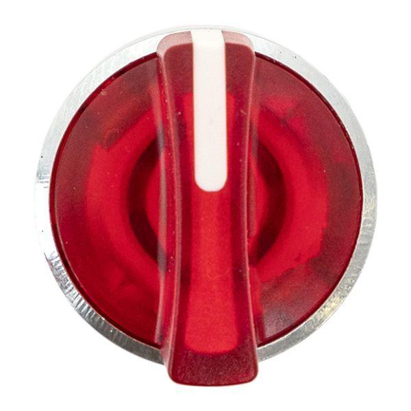 Механизм переключателя исполнительный XB4 IP65 на 3 положения возвратный без фиксации с подсветкой с короткой ручкой красн. EKF XB4BD3L-R-65