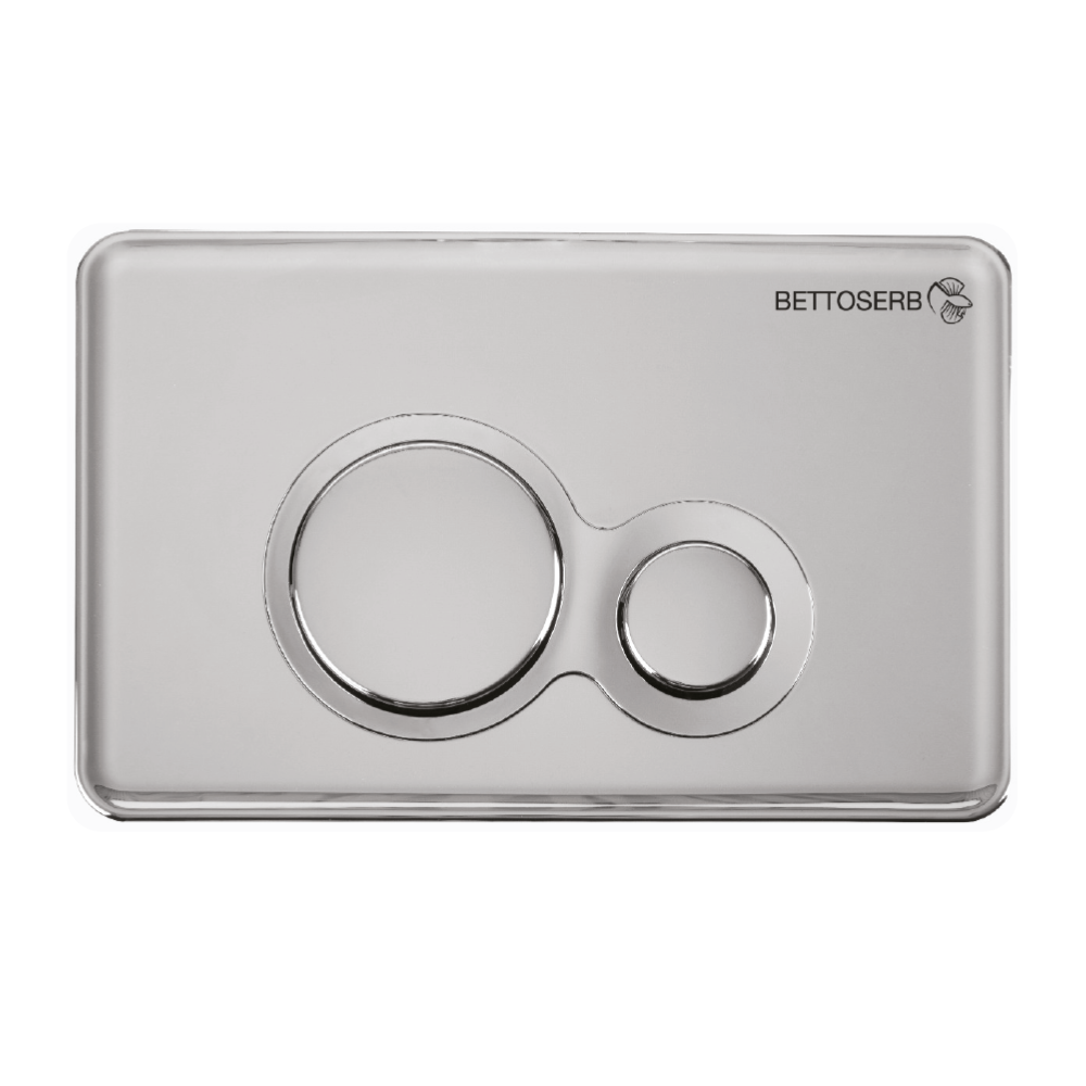 Клавиша смыва BETTOSERB хром глянец+хром матовый DUO