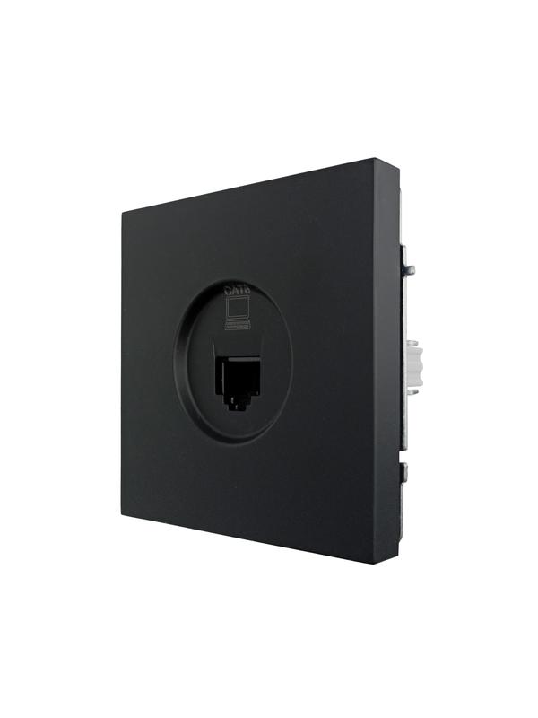 Розетка компьютерная 1-мест. СП ZIMA IP20 черн. бархат LEZARD 704-4288-140