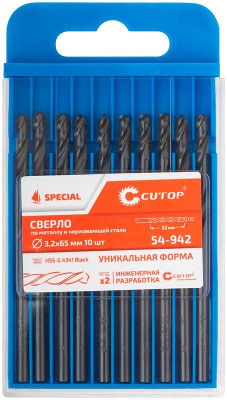 Сверло по металлу Special HSS-G 3.2х65/32мм (уп.10шт) Cutop 54-942