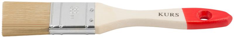 Кисть флейцевая "Оптима" 1.5дюйм (38мм) натур. свет. щетина деревянная ручка КУРС 00814