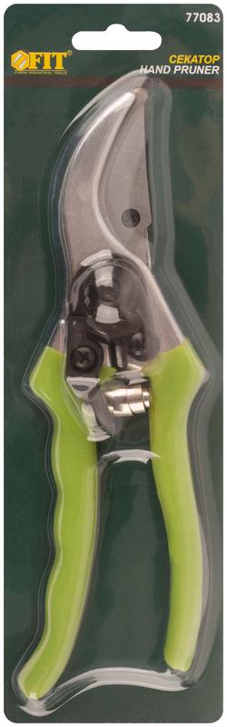 Секатор режущие кромки внахлест алюм. ручки с ПВХ покрытием 205мм FIT 77083