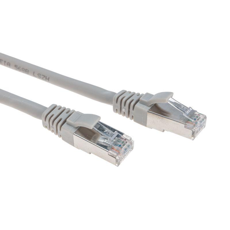 Патч-корд S/FTP CAT 6A (10G) RJ45-RJ45 28AWG LSZH сер. 1м Rexant 02-0390-1