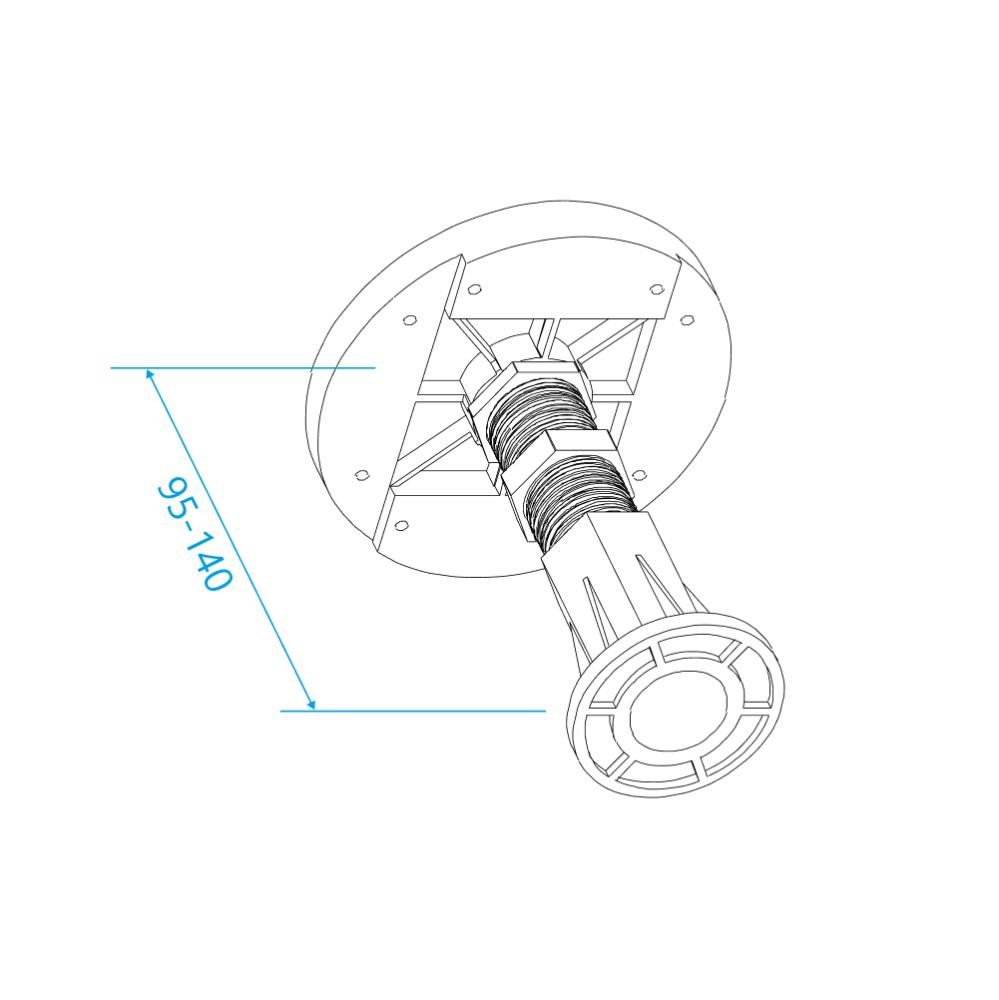 Ножки для поддона RGW N-01 (10), 03230111-31